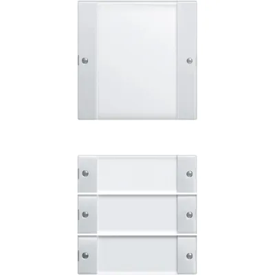 Gira Wippenset 4-fach 213403 System 55 | Tastwippe KNX kompatibel | beschriftbar | klar | reinweiß glänzend