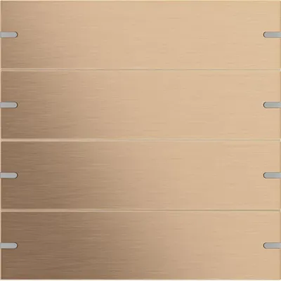 GIRA Wippenset 4fach 502438 | Tastsensor 4 KNX | Edelstahl PVD beschichtet | Metall | Bronze