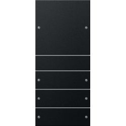 GIRA Wippenset 4f. (1+3) sw/lack 2184005