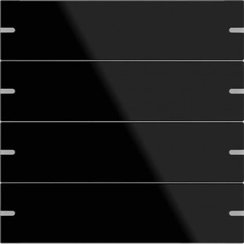 Bild: GIRA Wippenset 4fach für TS4 502405 Tastsensor 4, Glas Schwarz