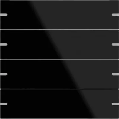 GIRA Wippenset 4fach Tastsensor 4 | 502405 | KNX | Glas | schwarz | für TS4