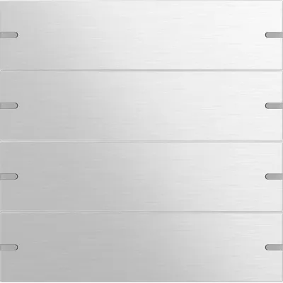 GIRA Wippenset 4-fach Tastsensor 4 TS4 | 502417 | KNX kompatibel | Aluminium eloxiert | Metall | 4 Tasten | silber