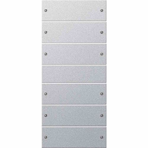Bild: GIRA Wippenset 6fach Aluminium 218626
