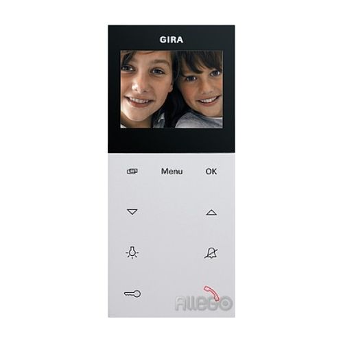 Bild: Gira Wohnungsstation Video AP 123927 Plus System 55 reinweiß matt Gira Wohnungss