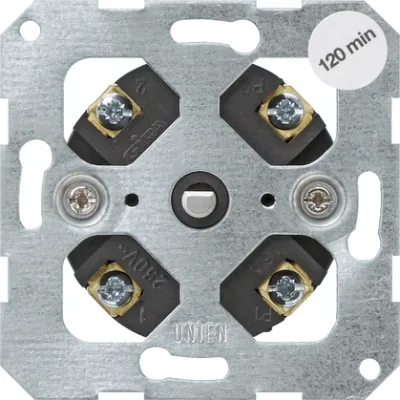 Gira Zeitschalter-Einsatz 032100 | 2-polig | 0-120 min | Unterputz | 16A 250V | IP20 | Basiselement | Schraubbefestigung