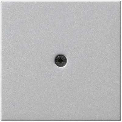 Gira Abdeckung Zentralplatte 027426 | Schnurableitung & Fernmeldeverbinderdose | System 55 | Unterputz | Aluminium