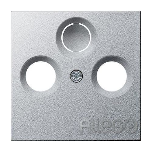 Bild: Gira Zentralplatte Antenne alu System55 086926
