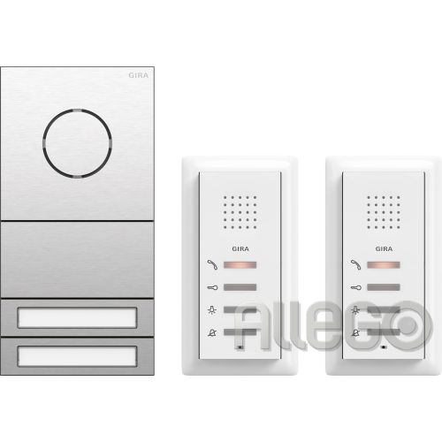Bild: Gira Zweifamilienhaus-Paket-Audio 2407000 System 106 Edelstahl