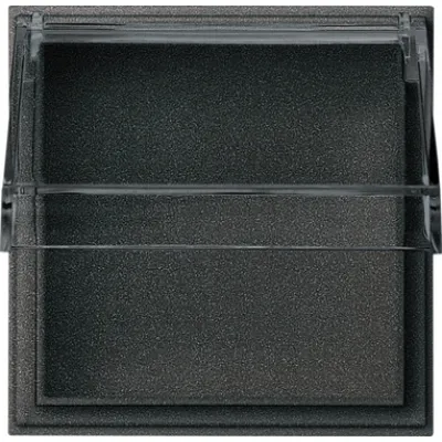 Gira Adapterrahmen 040967 | Zwischenplatte TX_44 | transparent Klappdeckel | IP44 | System 55 | Anthrazit