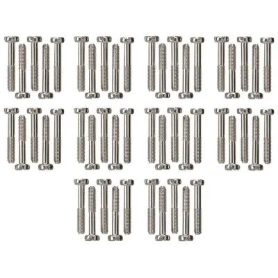 GIRA Zylinderschrauben-Set 818000 | Schraubenset wassergeschützt Aufputz | 50 Stück | Ersatzteil WG AP | silber