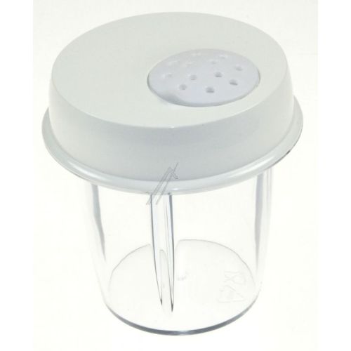 Bild: Glasdeckel-Gewürzmühle für Küchenmaschine DeLonghi KW659588 weiß