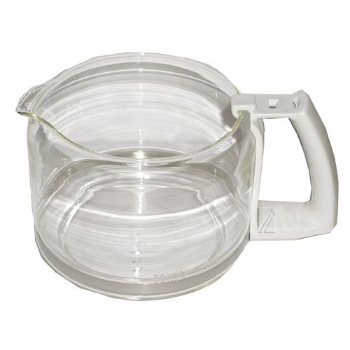 Bild: Glaskanne für Kaffeemaschine Groupe Seb F0347010F 10 Tassen, weiß, ohne Deckel