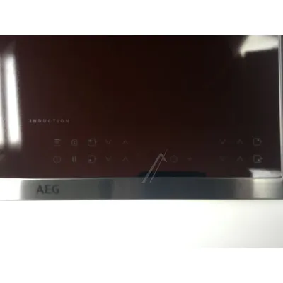 GLASPLATTE MIT RAHMEN, INOX, AEG