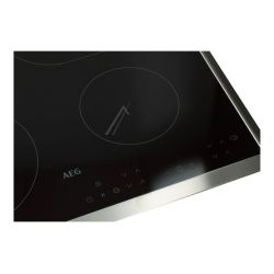 GLASPLATTE MIT RAHMEN, INOX, AEG