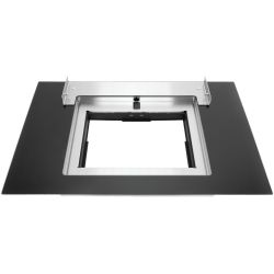 Glasscheibe Glasscheibe Rahmen kompl.5 mm - schwarz,790x500mm 00717725