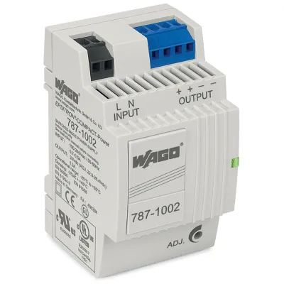 WAGO Stromversorgung 787-1002 | 24V DC 1,3A | Hutschiene | regelbar | IP20 | 85-264V AC