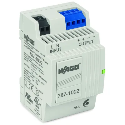 WAGO Stromversorgung 787-1002 | 24V DC 1,3A | Hutschiene | regelbar | IP20 | 85-264V AC