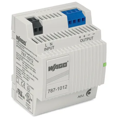 WAGO EPSITRON COMPACT POWER 787-1012 | Stromversorgung 24V DC 2,5A | Hutschiene | IP20 | regelbar | kurzschlussfest