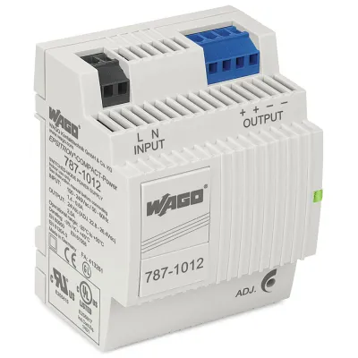 WAGO EPSITRON COMPACT POWER 787-1012 | Stromversorgung 24V DC 2,5A | Hutschiene | IP20 | regelbar | kurzschlussfest