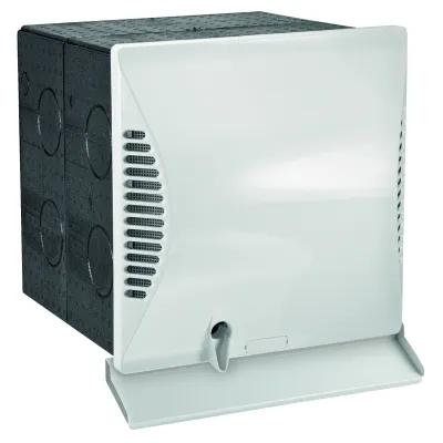 Dimplex Wandhülse DL 50 QP 378740 | quadratisch | 325x325 mm | Einbaurahmen | Kunststoff | für Lüftungsgerät | weiß