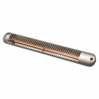 DIMPLEX Wickeltischstrahler BY 802 S / 9006932 | Infrarot Heizstrahler | 600W | 3 Stufen | IP24 | Wandmontage | silber