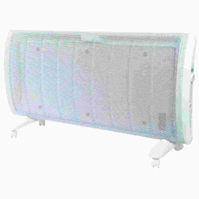 AKO Wärmewellenheizgerät WW 201 E | Heizlüfter 2000W | Thermostat | 3 Stufen | Standmontage | IP24 | weiß