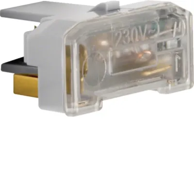 Berker Glimmaggregat 1675 | Modul-Einsatz mit N-Klemme | 230V 1mA | IP44 | für Schalter/Taster | Farbe: grau