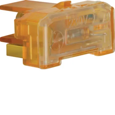 Berker Glimmaggregat mit N-Klemme 167504 | Modul-Einsatz | Beleuchtungseinsatz für Schalter | 230V 0,4mA orange