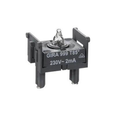 GIRA Glimmlampenelement 099900 | 2 mA | 230V | Beleuchtungselement für Lichtsignal | Zubehör | Unterputz, Aufputz