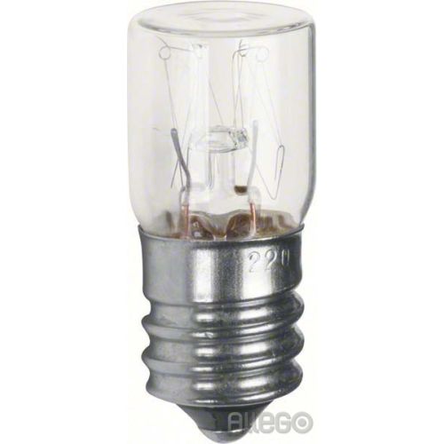 Bild: Glühlampe Lichtsignal E14 UP, 3W,230V, flache Haube