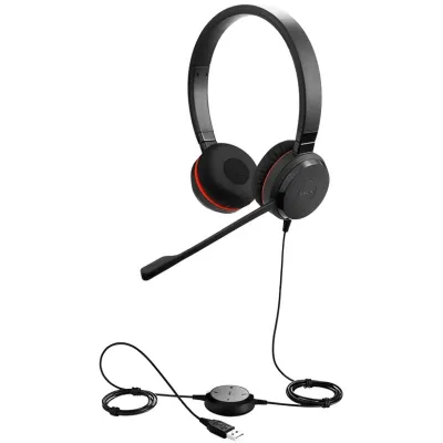 Jabra Headset Evolve 30 II MS Stereo | USB-A | beidohrig | schnurgebunden | Noise Cancelling Mikrofon | schwarz