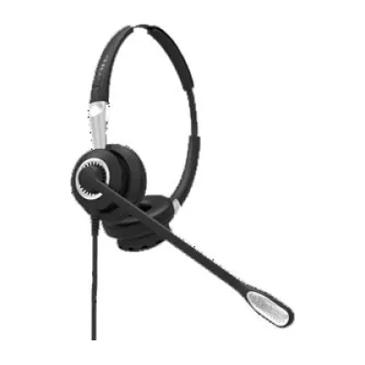 Jabra Headset Duo On-Ear Biz 2400 II QD 2489-825-209 | Noise Cancelling | HD Voice | Quick Disconnect | Schwarz