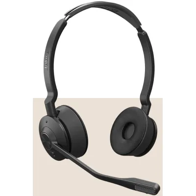 Jabra Headset Engage 65 SE Stereo Duo | schnurlos | USB-C | 150m Reichweite | Noise Cancelling Mikrofon | schwarz
