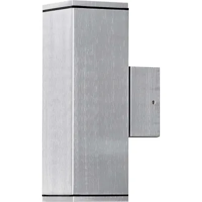 Konstsmide Wandleuchte Monza 7907-310 | Außenleuchte Up & Down | GU10 | Aluminium | IP44 | doppelte Lichtkegel