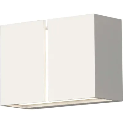 Gnosjö AL LED-Wandleuchte alu/weiss lackiert 7877-250