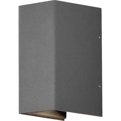 Konstsmide LED Wandleuchte 7940-370 | Außenleuchte anthrazit | 2x3W | IP54 | indirektes Licht | 17x8x11 cm