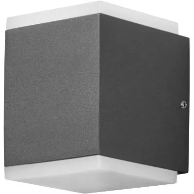 Konstsmide LED-Wandleuchte Monza 7991-370 | Up & Downlight Außenleuchte | 1100 lm | 24W | 3000K | IP54 | Aluminium weiß