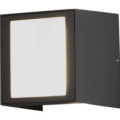 Konstsmide LED Wandleuchte Cremona 7946-370 | Up & Down Außenlampe | 250lm 9W IP54 | Aluminium anthrazit | 14x14,5x13 cm