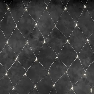 Konstsmide LED-Lichternetz 4813-103 | 100 warmweiße LEDs | Erweiterungssystem | IP44 Außen | 300x200 cm | transparent