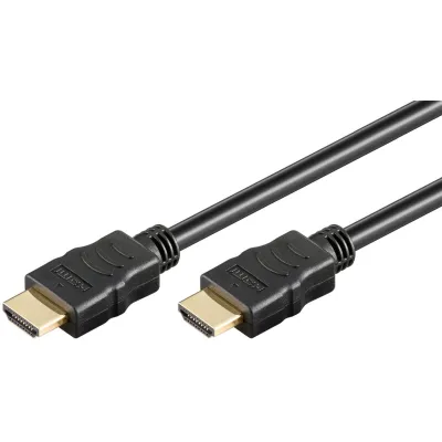 Goobay HDMI-Kabel 61164 High Speed | 4K@60Hz | Ethernet | eARC ARC | 18 Gbit/s | HDR | 3D | 15m | Schwarz