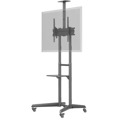 Goobay TV-Ständer Pro L 59508 | mobil | 37-70 Zoll | höhenverstellbar | 50kg | VESA 600x400 | neigbar | Metall | Schwarz