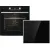 Bild: Gorenje Einbauherd-Set BCPX6737E05BG+ECD634X | Pyrolyse | Glaskeramik-Kochfeld | AirFry | 77l | A+ | Schwarz