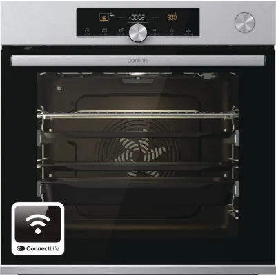 Gorenje Einbau-Backofen BPSA6747A08XWI | 77 Liter | Pyrolyse | Dampfunterstützung | 22 Heizarten | WiFi | A+ | Edelstahl