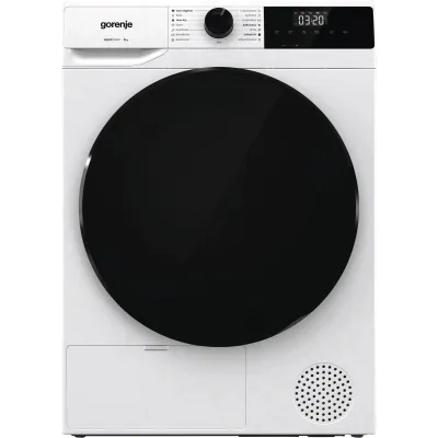 Gorenje Wärmepumpentrockner DHNA93/DE | 9 kg | A+++ | 15 Programme | AutoDrain | Feuchtesensor | Knitterschutz | Weiß