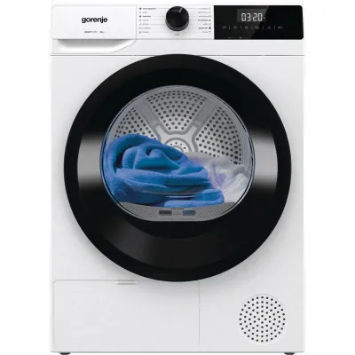 Gorenje Wärmepumpentrockner DHNE82 | 8 kg | TwinAir | 15 Programme | Knitterschutz | AutoDrain | A++ | Weiß