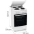 Bild: Gorenje Elektro Standherd GE5A23WH | 50 cm | 74 l Backofen | 4 Kochplatten | Pizza-Funktion | AquaClean | A | Weiß