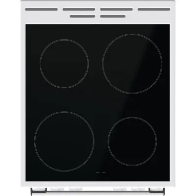 Gorenje Standherd GEC5A21WG | Elektroherd | Glaskeramik-Kochfeld 50 cm | 74 l Backofen | Energieeffizienz A | Weiß