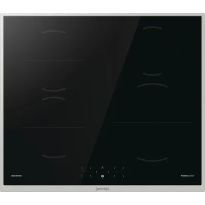 Gorenje Induktionskochfeld GI6401BX | 60cm | 4 Zonen | PowerBoost | BigZone 23cm | TouchControl | Edelstahlrahmen