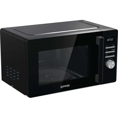 Gorenje Mikrowelle MO23A3BH | 23 Liter | 800 W | 5 Leistungsstufen | Automatikprogramme | AquaClean | Schwarz