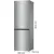 Bild: Gorenje Kühl-Gefrierkombination NRK61CS2XL4 | 185 cm Höhe | 300 L | NoFrost | Inverter-Kompressor | Edelstahl silber